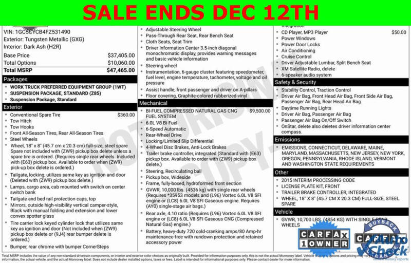 2015 Chevrolet Silverado 3500HD Work Truck