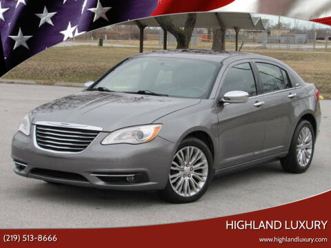 2012 Chrysler 200 for sale at Highland Luxury in Highland IN