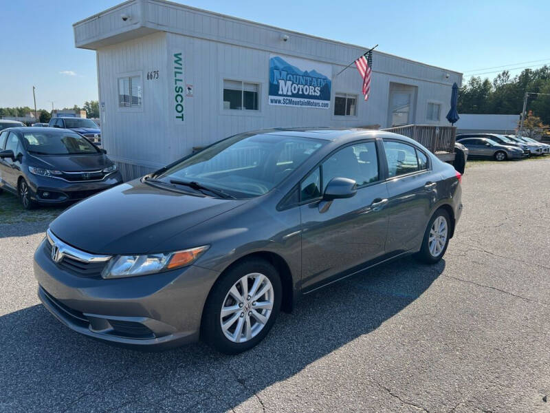 2012 Honda Civic for sale at Mountain Motors LLC in Spartanburg SC