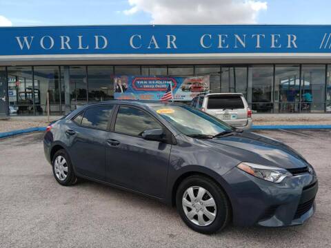 2016 Toyota Corolla for sale at WORLD CAR CENTER & FINANCING LLC in Kissimmee FL