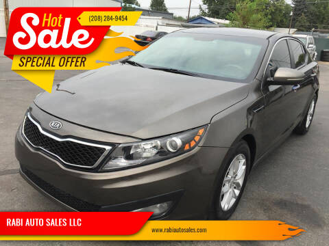 2013 Kia Optima for sale at RABI AUTO SALES LLC in Garden City ID