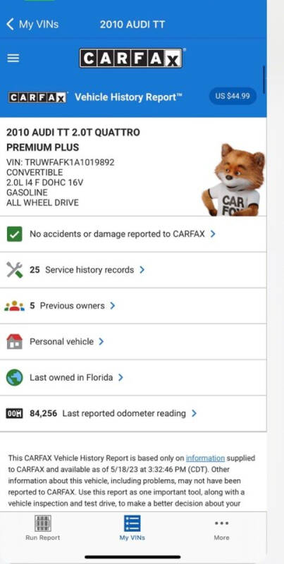 2010 Audi TT 2.0T quattro Premium Plus