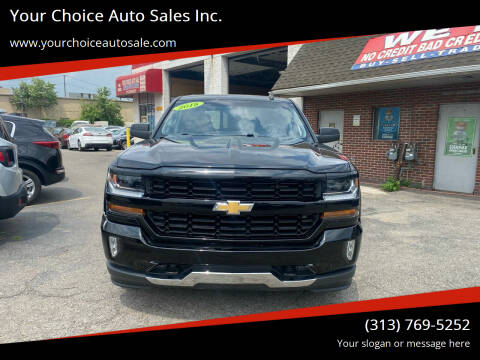 2018 Chevrolet Silverado 1500 for sale at Your Choice Auto Sales Inc. in Dearborn MI