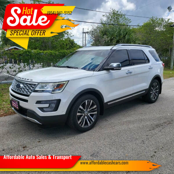 2017 Ford Explorer for sale at Affordable Auto Sales & Transport in Pompano Beach FL