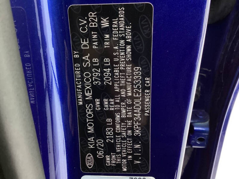 2020 Kia Forte GT Line