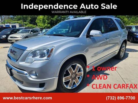 2012 GMC Acadia for sale at Independence Auto Sale in Bordentown NJ