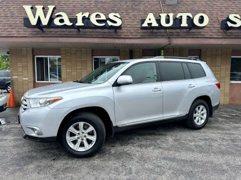 2012 Toyota Highlander for sale at Wares Auto Sales INC in Traverse City MI