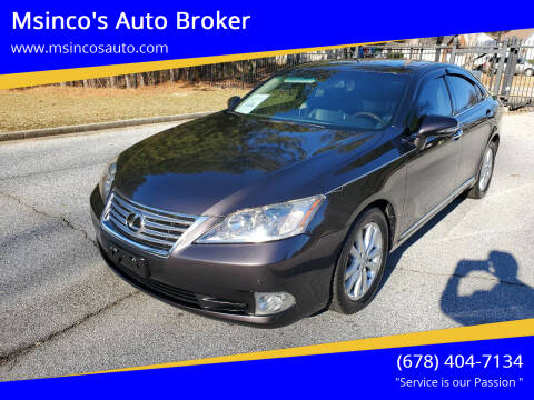 2010 Lexus ES 350 for sale at Msinco's Auto Broker in Snellville GA