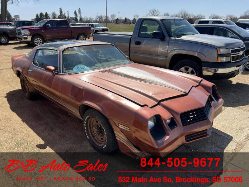 1980 Chevrolet Camaro for sale at B & B Auto Sales in Brookings SD