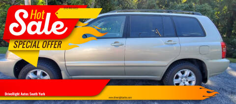 2002 Toyota Highlander for sale at DriveRight Autos South York in York PA