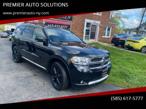 2012 Dodge Durango for sale at PREMIER AUTO SOLUTIONS in Spencerport NY