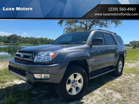 2004 Toyota 4Runner for sale at Luxe Motors in Fort Myers FL