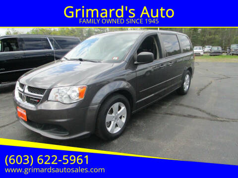 2016 Dodge Grand Caravan for sale at Grimard's Auto in Hooksett NH