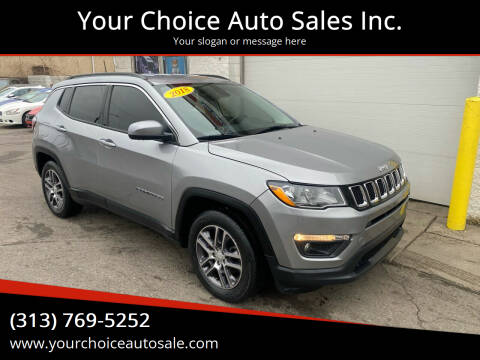 2018 Jeep Compass for sale at Your Choice Auto Sales Inc. in Dearborn MI