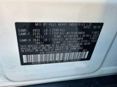 2016 Subaru Outback 3.6R Limited