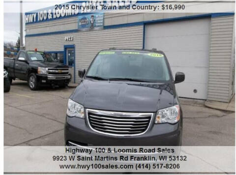 2015 Chrysler Town and Country for sale at Highway 100 & Loomis Road Sales in Franklin WI