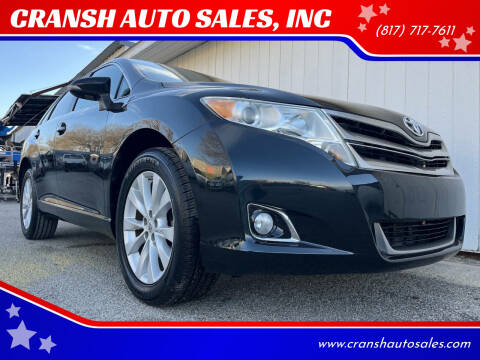 2013 Toyota Venza for sale at CRANSH AUTO SALES, INC in Arlington TX