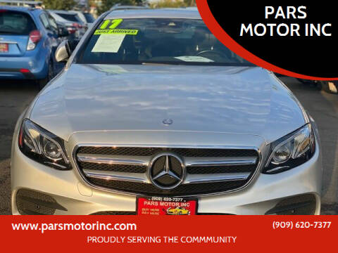2017 Mercedes-Benz E-Class for sale at PARS MOTOR INC in Pomona CA