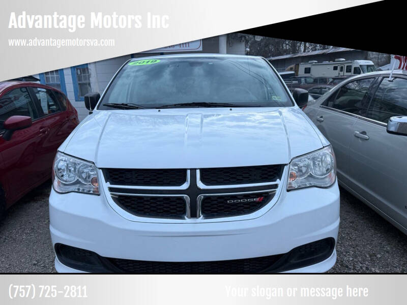 2019 Dodge Grand Caravan for sale at Advantage Motors Inc in Newport News VA