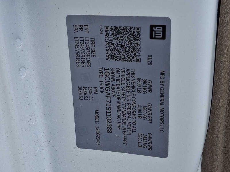 2025 Chevrolet Express 2500