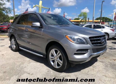 2014 Mercedes-Benz M-Class for sale at AUTO CLUB OF MIAMI, INC in Miami FL