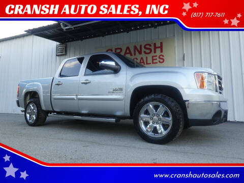 2013 GMC Sierra 1500 for sale at CRANSH AUTO SALES, INC in Arlington TX