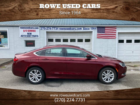 2015 Chrysler 200 for sale at Rowe Used Cars in Beaver Dam KY