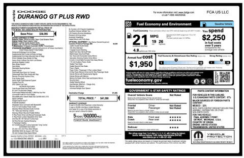 2021 Dodge Durango GT Plus