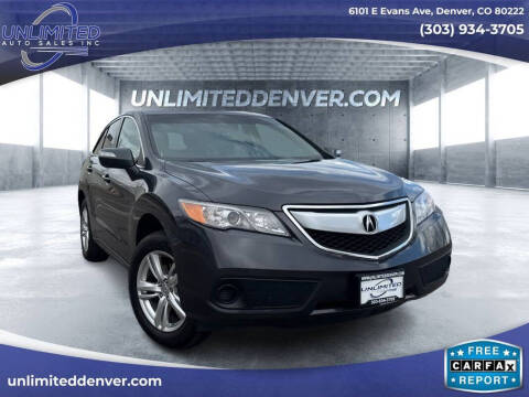 2014 Acura RDX for sale at Unlimited Auto Sales in Denver CO