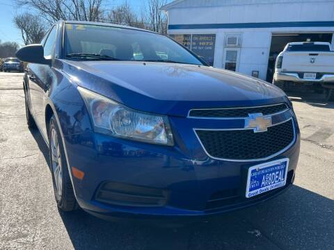 2012 Chevrolet Cruze for sale at GREAT DEALS ON WHEELS in Michigan City IN