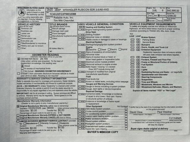 2023 Jeep Wrangler Rubicon