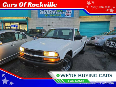 2002 Chevrolet S-10 for sale at Cars Of Rockville in Rockville MD