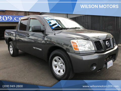 2007 Nissan Titan for sale at WILSON MOTORS in Stockton CA