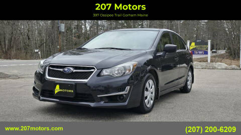 2016 Subaru Impreza for sale at 207 Motors in Gorham ME