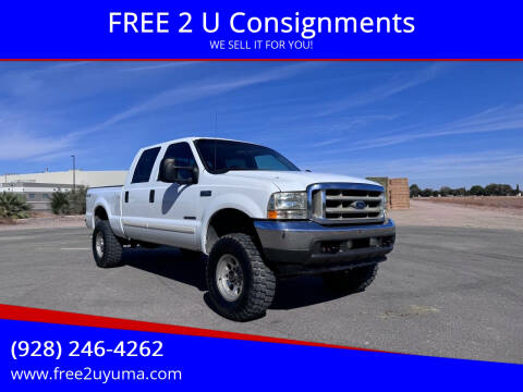 2002 Ford F-250 Super Duty for sale at FREE 2 U Consignments in Yuma AZ