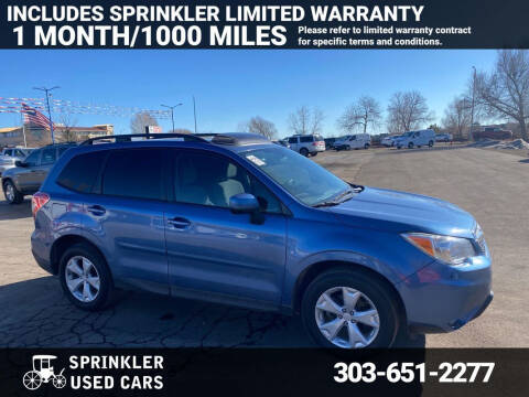 2016 Subaru Forester for sale at Sprinkler Used Cars in Longmont CO