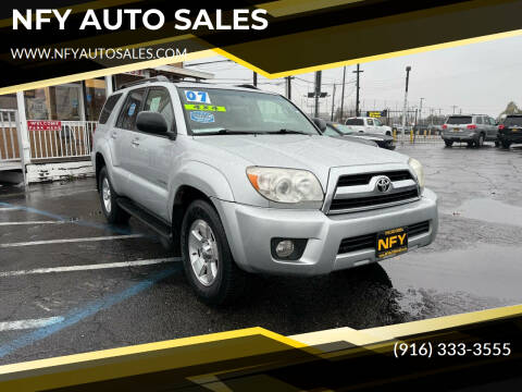 2007 Toyota 4Runner for sale at NFY AUTO SALES in Sacramento CA