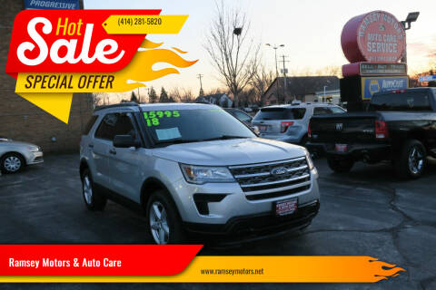 2018 Ford Explorer for sale at Ramsey Motors & Auto Care in Milwaukee WI