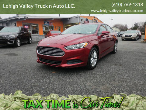 2014 Ford Fusion for sale at Lehigh Valley Truck n Auto LLC. in Schnecksville PA