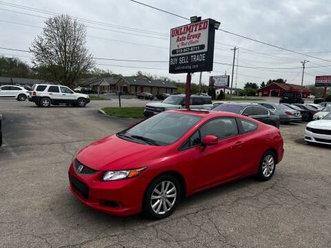 2012 Honda Civic for sale at Unlimited Auto Group in West Chester OH