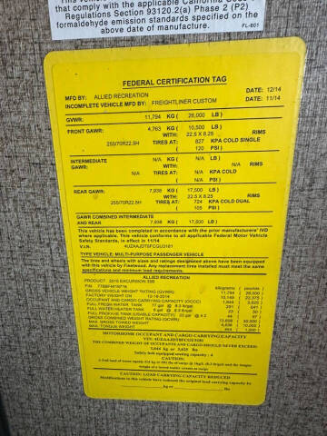 2015 Fleetwood RV Excursion 35B