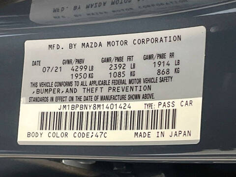2021 Mazda Mazda3 Hatchback Premium Plus