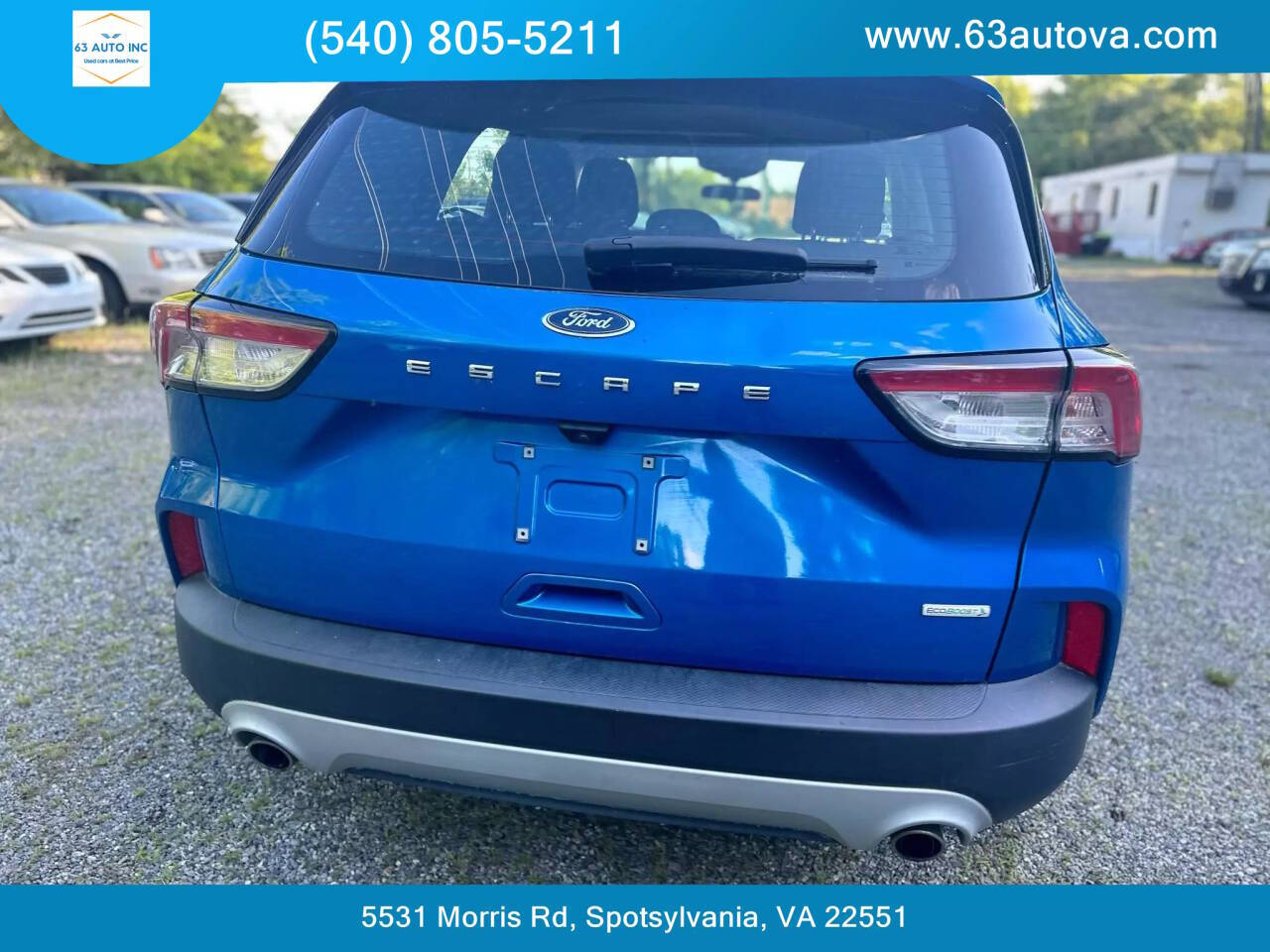 2020 Ford Escape for sale at 63 Auto Inc in Spotsylvania, VA