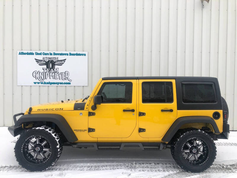 Used 2015 Jeep Wrangler Unlimited Rubicon with VIN 1C4BJWFG5FL622047 for sale in Beardstown, IL