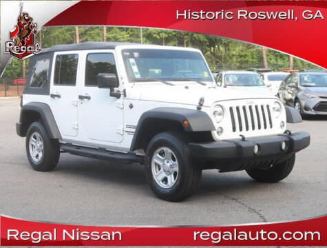 2016 Jeep Wrangler Unlimited for sale at Southern Auto Solutions-Regal Nissan in Marietta GA