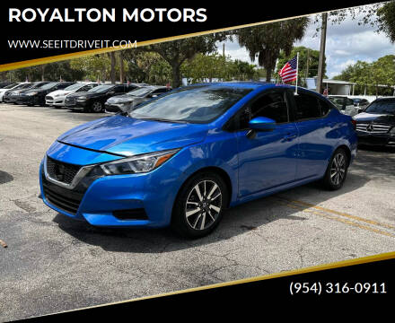 2021 Nissan Versa for sale at ROYALTON MOTORS in Plantation FL