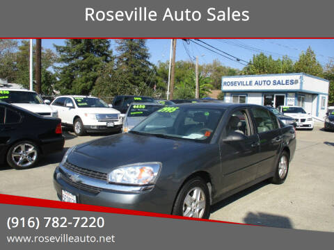 2004 Chevrolet Malibu for sale at Roseville Auto Sales in Roseville CA