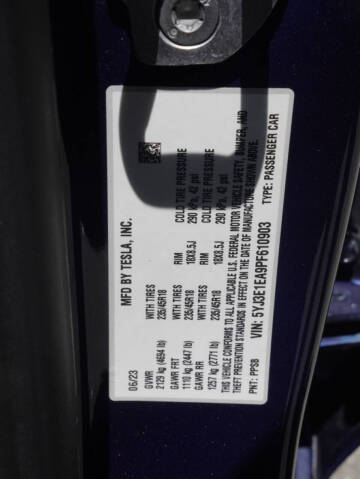 2023 Tesla Model 3