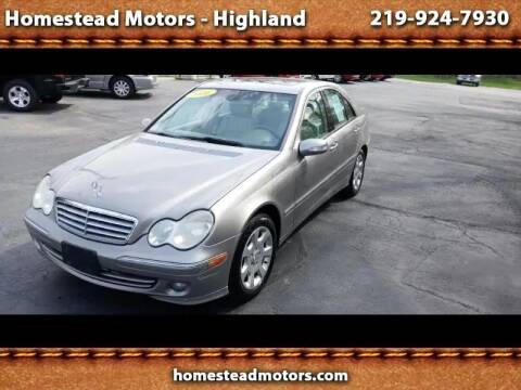 2006 Mercedes-Benz C-Class for sale at HOMESTEAD MOTORS in Highland IN