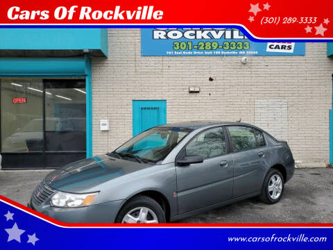 2007 Saturn Ion for sale at Cars Of Rockville in Rockville MD